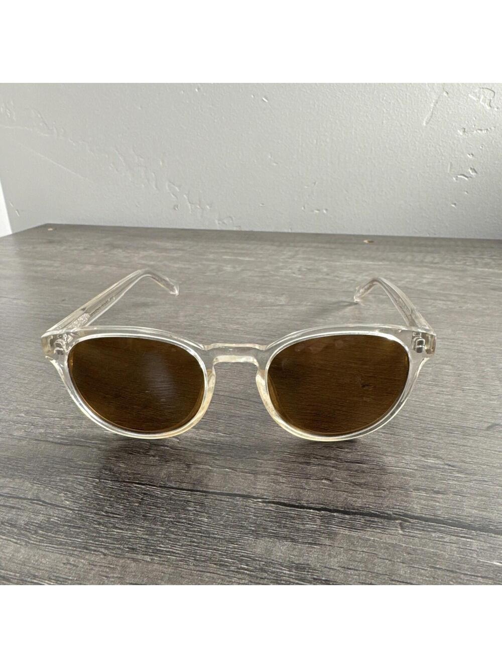 Warby Parker Sunglasses Percey 500 Round Crystal Clear FRAMES ONLY 48-20-140